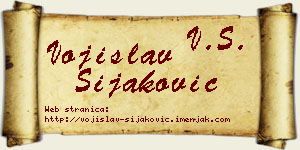Vojislav Šijaković vizit kartica